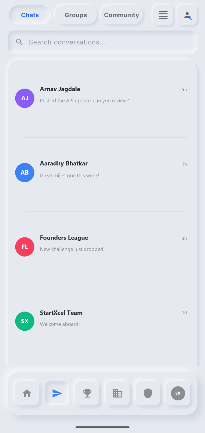 STARTXCEL messages
